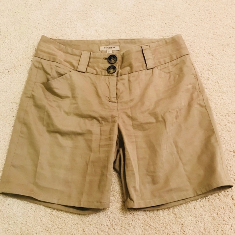 Beige Burberry Shorts